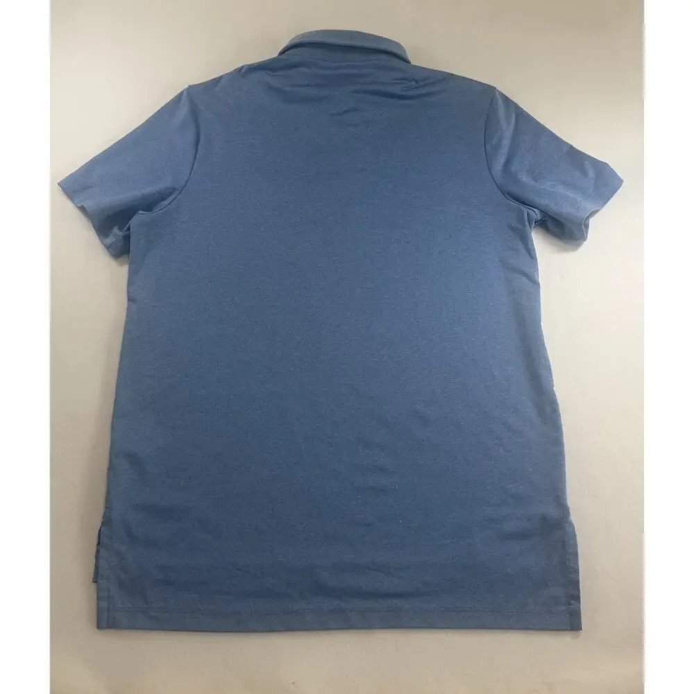 Ralph Lauren Performance Men’s M Blue Short Sleeve Stretch Golf Polo Logo